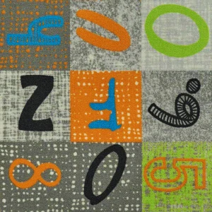 Metrážny koberec Alphabet 150, abeceda